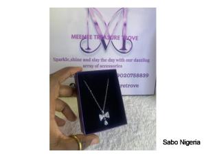 MINI ZIRCONIA NECKLACE WITH EARRING - 5