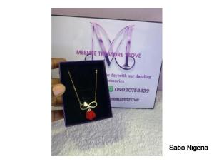 MINI ZIRCONIA NECKLACE WITH EARRING - 6