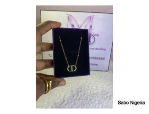 MINI ZIRCONIA NECKLACE WITH EARRING - 8
