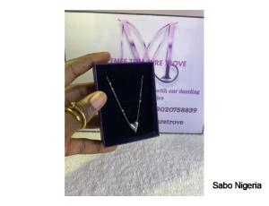 MINI ZIRCONIA NECKLACE WITH EARRING - 9