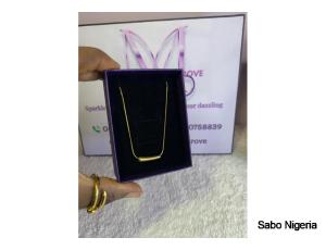 MINI ZIRCONIA NECKLACE WITH EARRING - 10