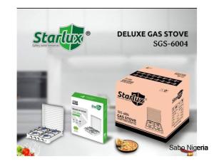 4-Face Starlux Gas Stove